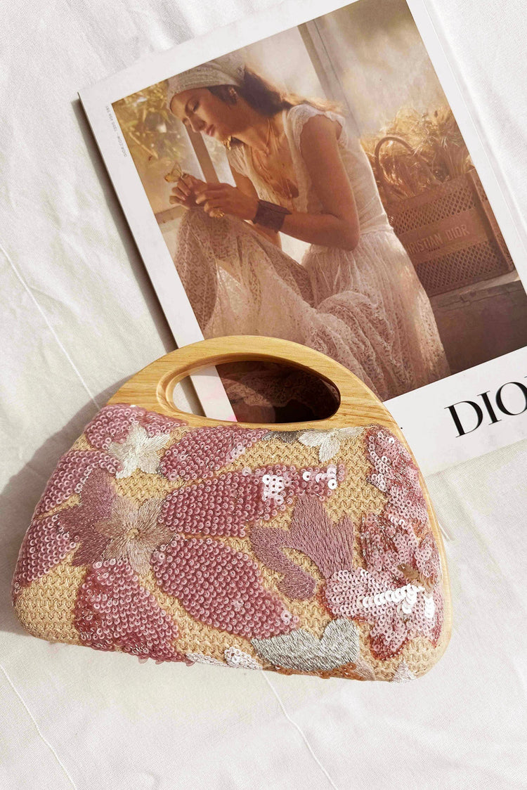 Etta Clutch Bag - Pink Multi for women