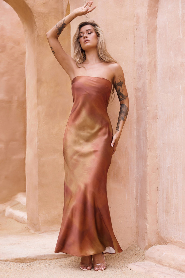 Eye Candy Maxi Dress Copper Eye Candy Maxi Dress Copper