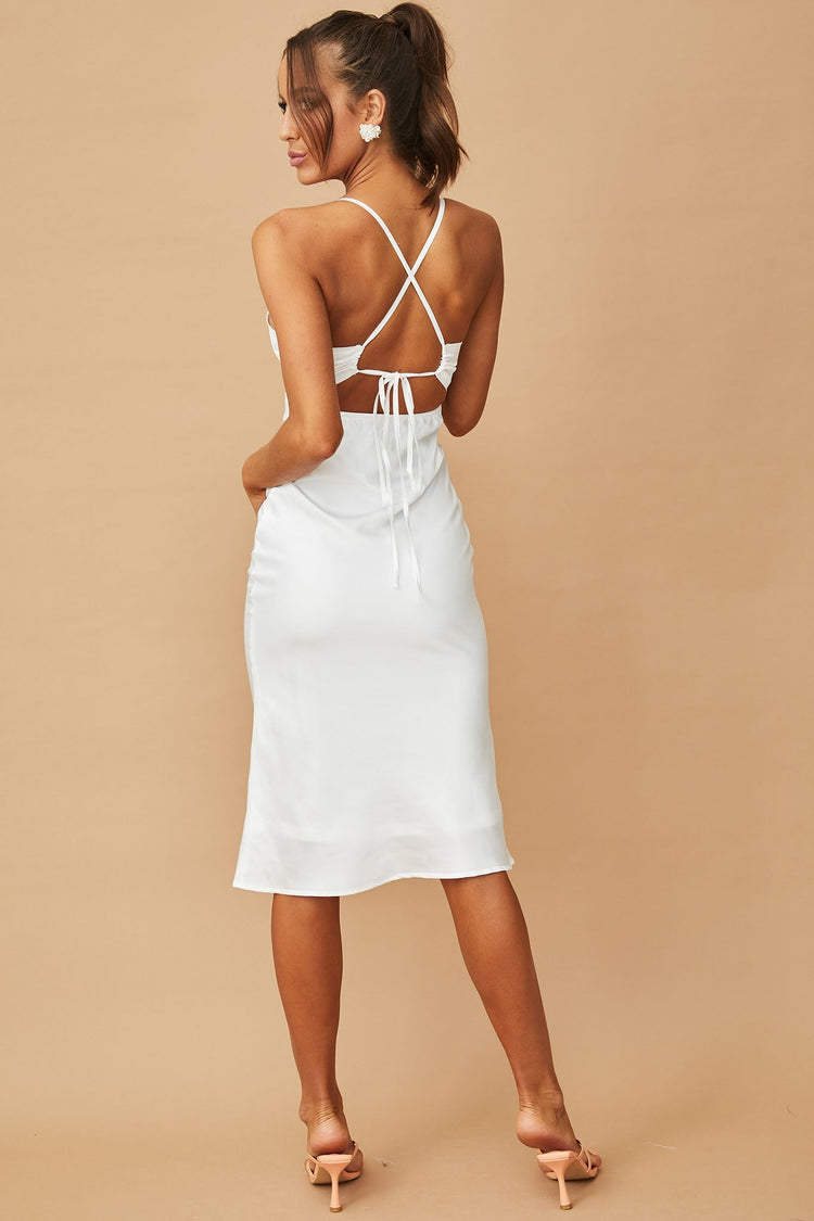 Florence Midi Dress - White for women
