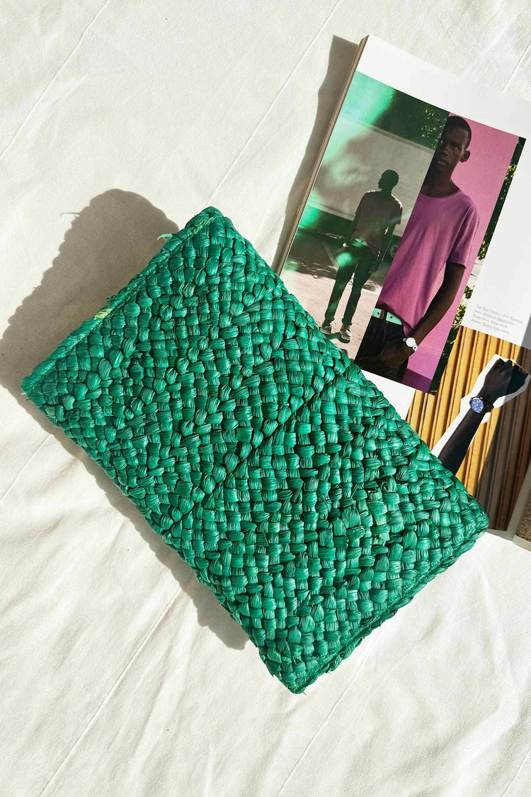 Forest Garden Clutch Bag - Teal for women