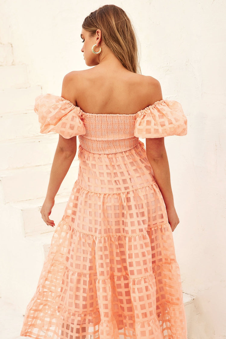 Gin Midi Dress - Peach for women