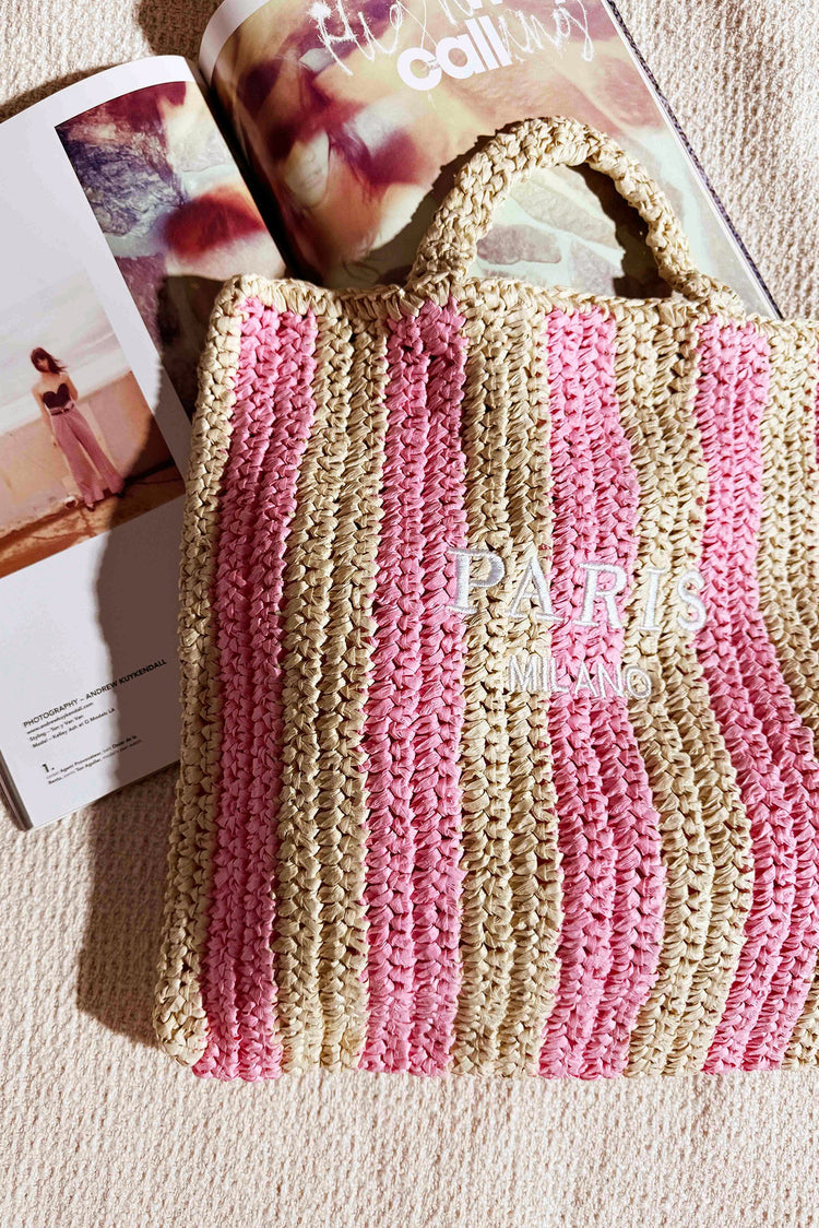 Good Fun Tote Bag - Pink Beige for women