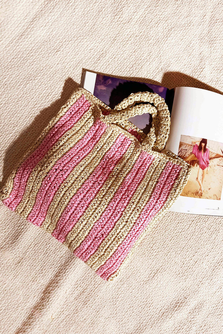 Good Fun Tote Bag - Pink Beige for women