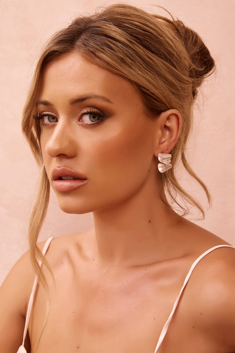 Halo Fold Earrings - Silver for women