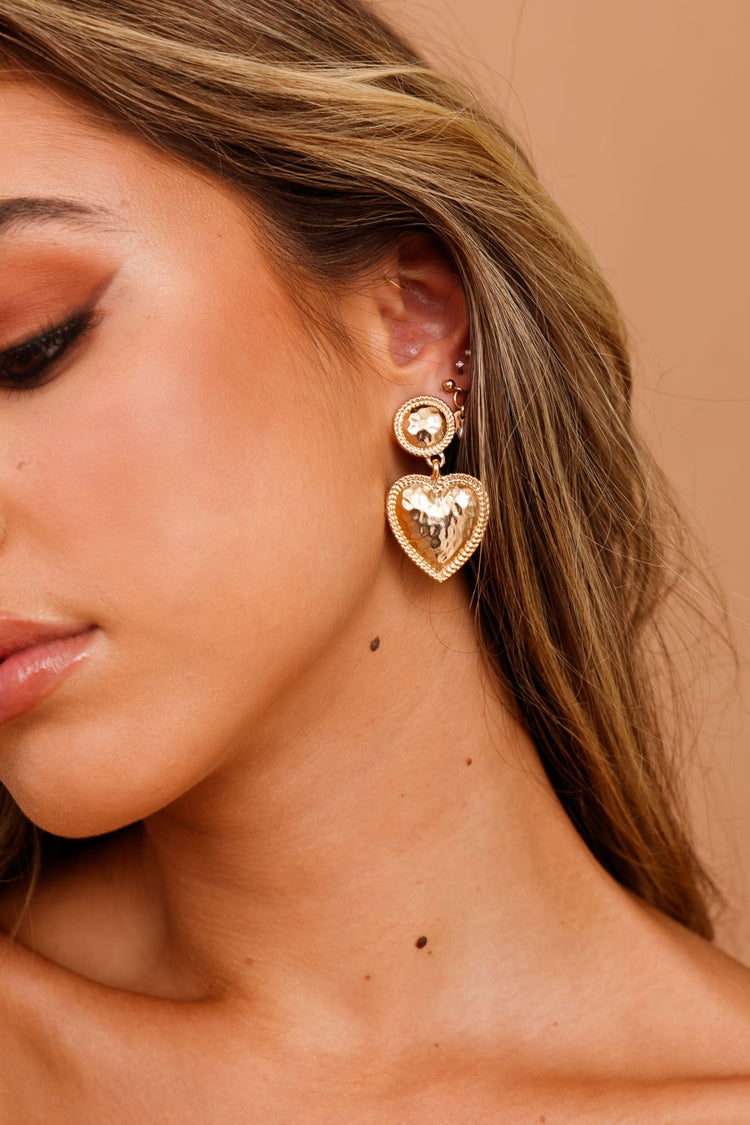Heart Charm Earrings for women