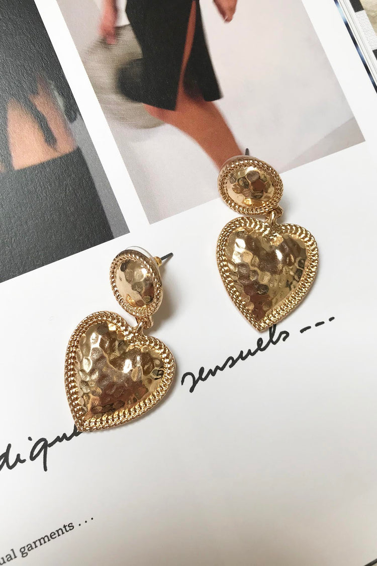 Heart Charm Earrings for women