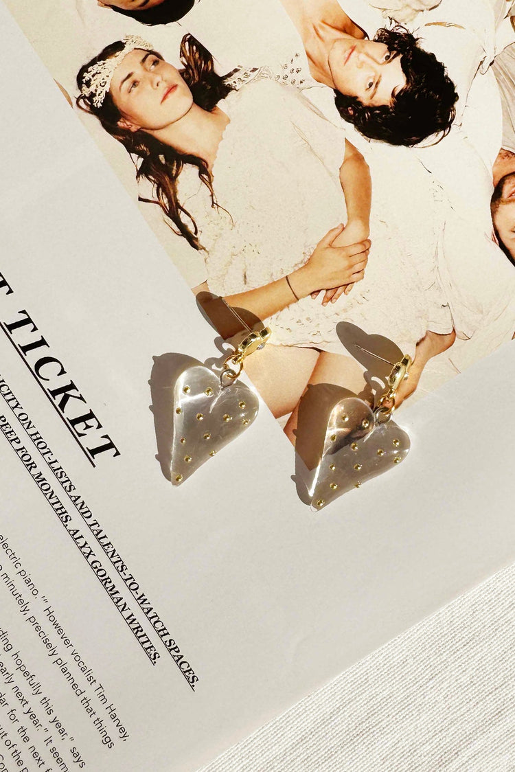 Heart Glows Earrings - Clear for women