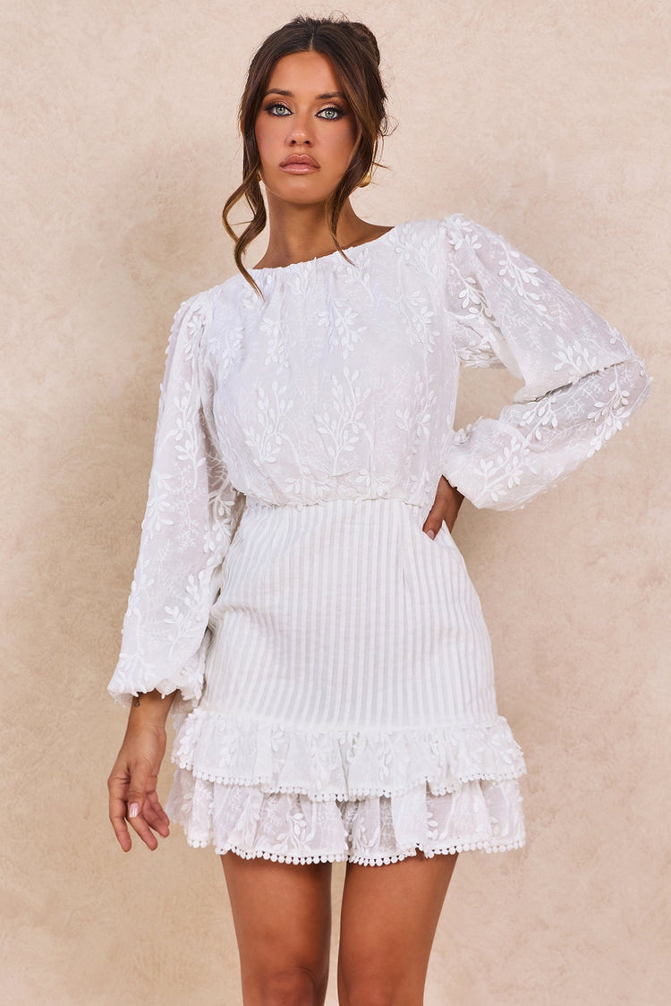 Heidi Mini Dress - White for women