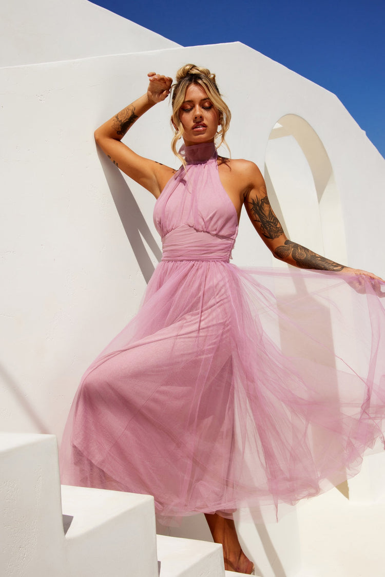 Her Statement Midi Dress - Blush for women