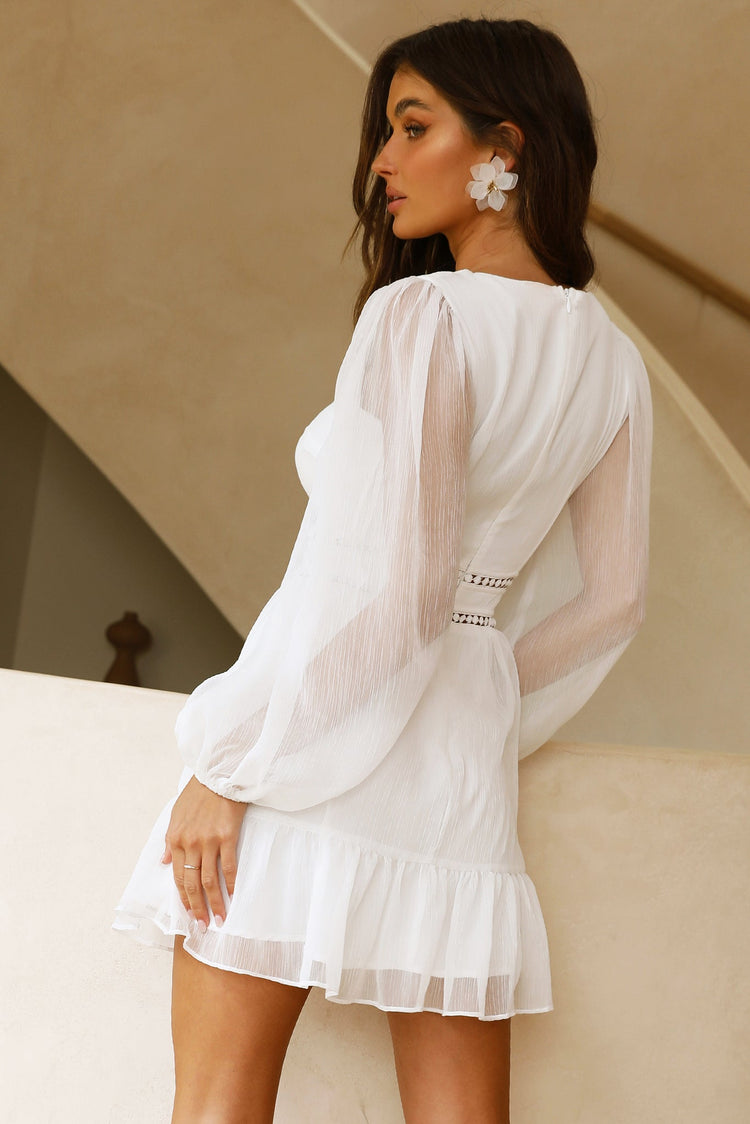 In Heaven Mini Dress - White for women