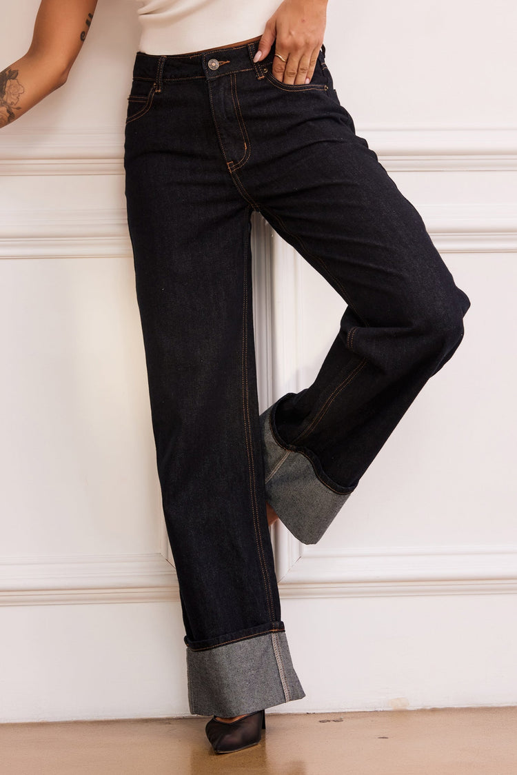 Jackie Jeans - Dark Denim Blue for women