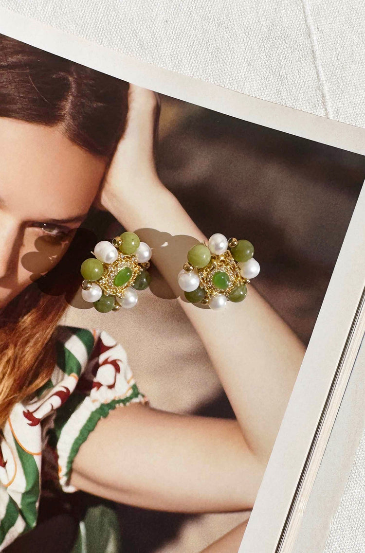 La Prairie Earrings - Green for women