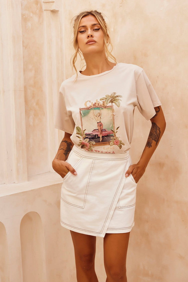 Le Island Tee - Sand for women
