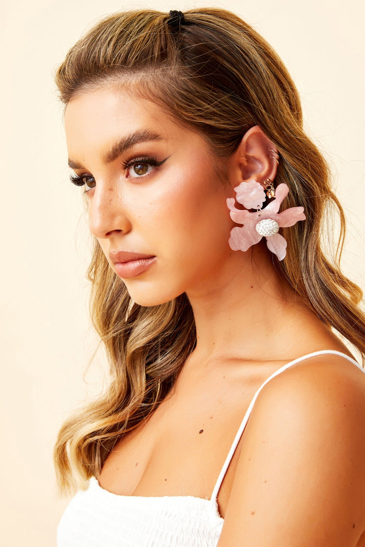 Lorena Earrings - Pink for women