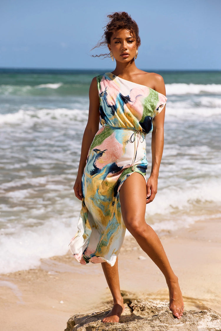 Love Notes Midi Dress - Multi for women