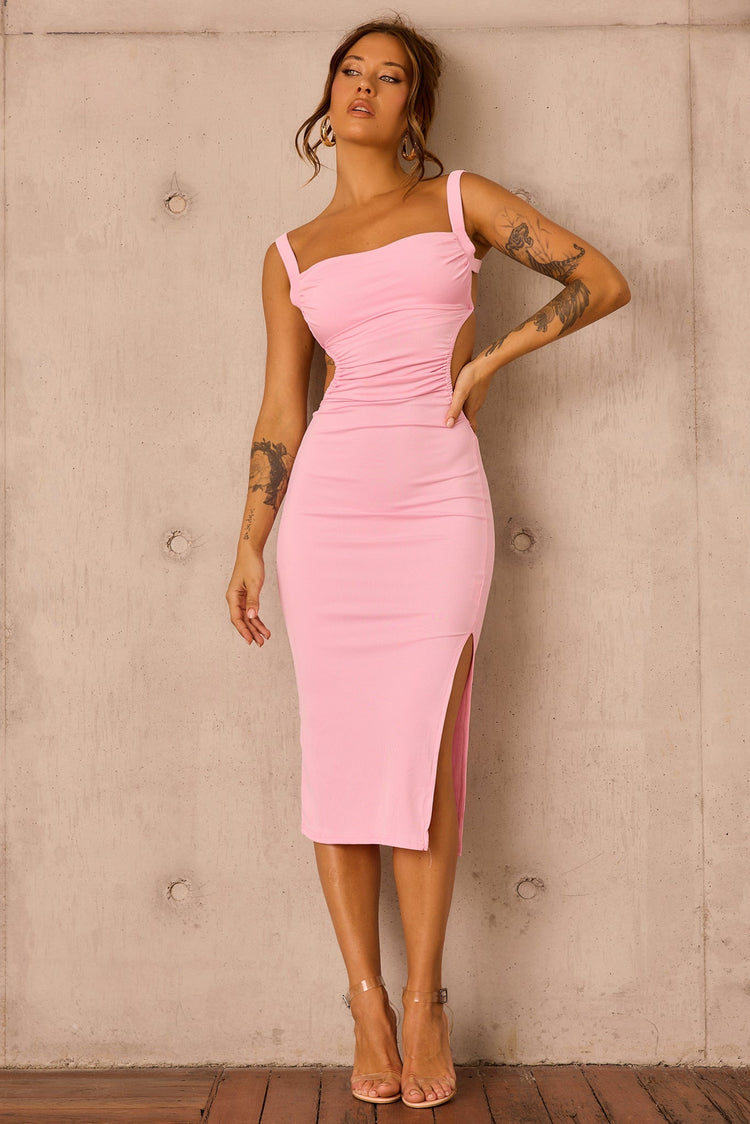 Loveship Midi Dress - Pink for women