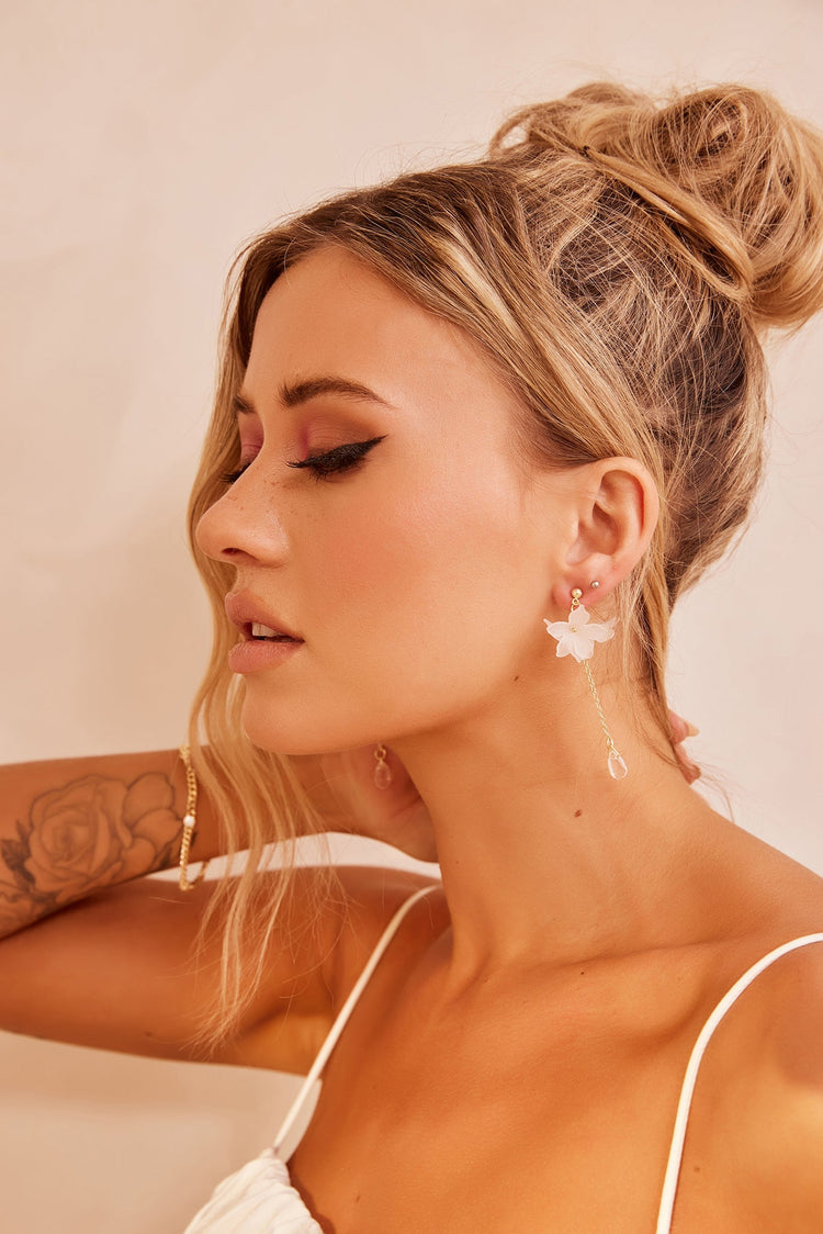 Make It Mini Earrings - White for women