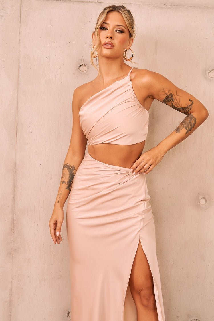 Make You Mine Maxi Skirt - Beige for women