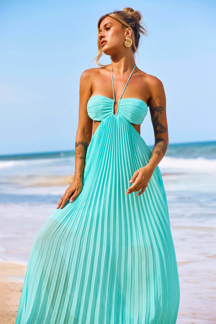 Martini Maxi Dress - Sea Green for women