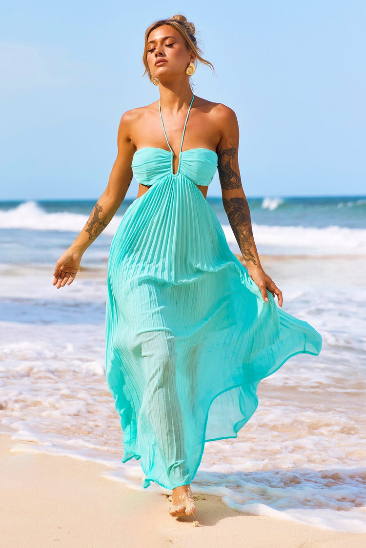 Martini Maxi Dress - Sea Green for women