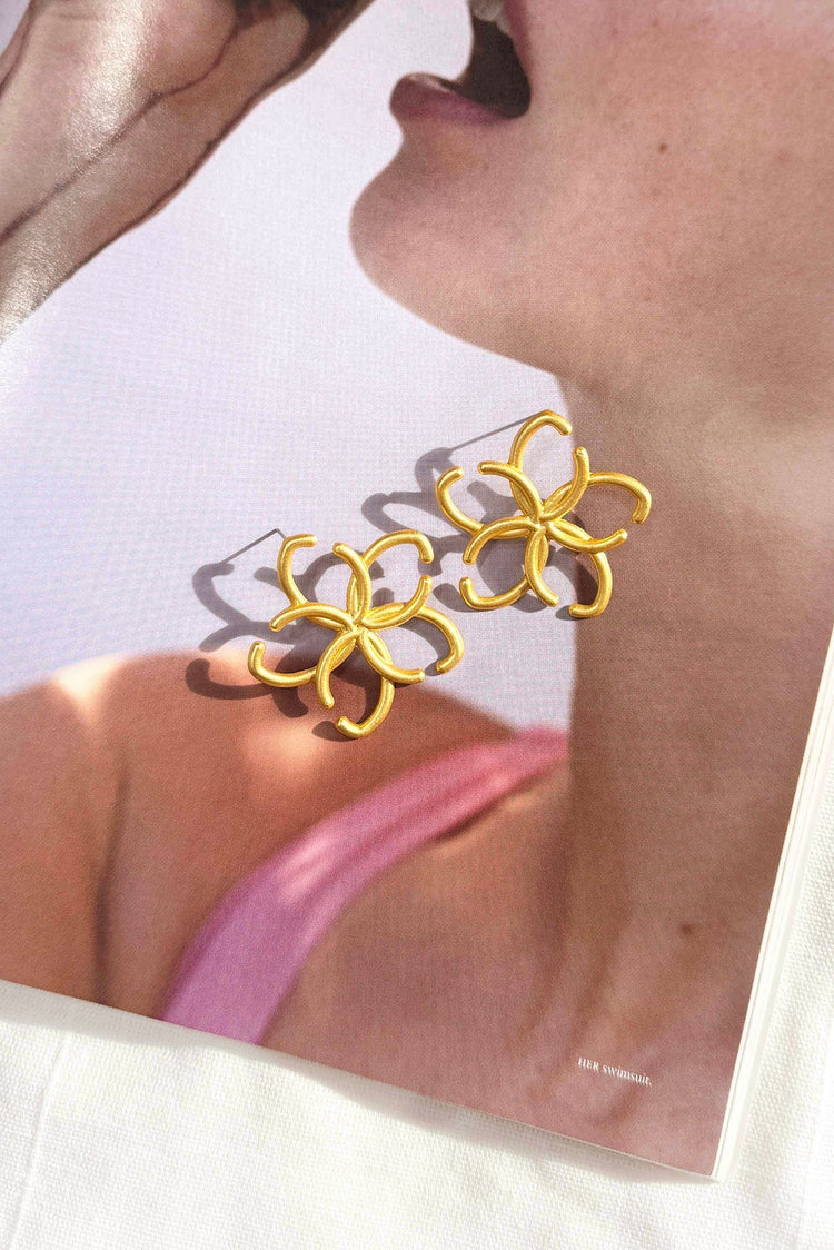 Onda Earrings - Gold for women