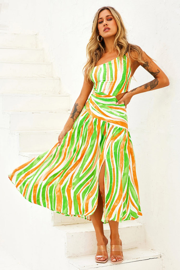 Opening Act Maxi Dress - Green for women