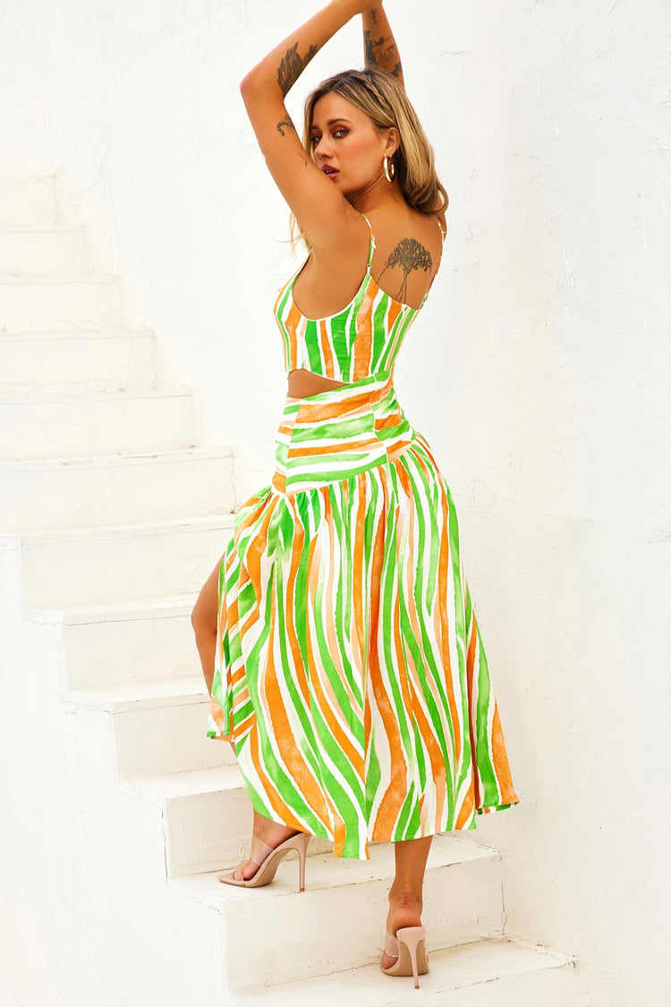 Opening Act Maxi Dress - Green for women