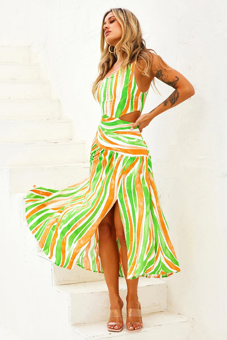 Opening Act Maxi Dress - Green for women