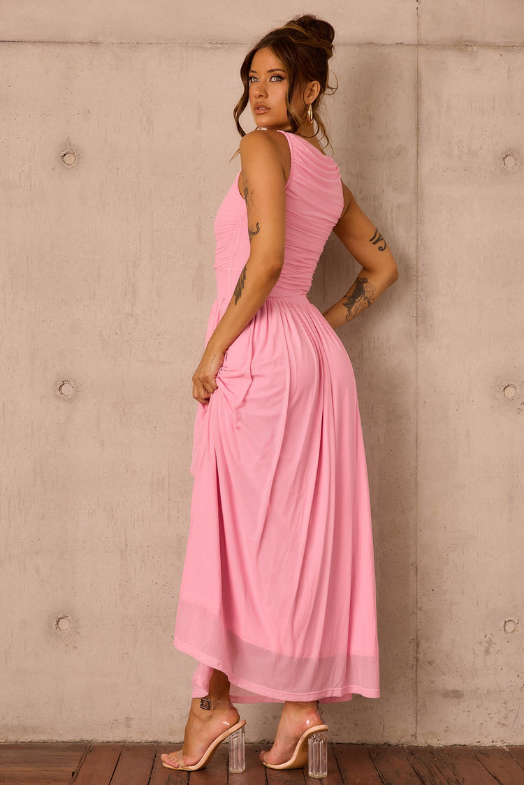 Painters Garden Maxi Dress - Pink for women