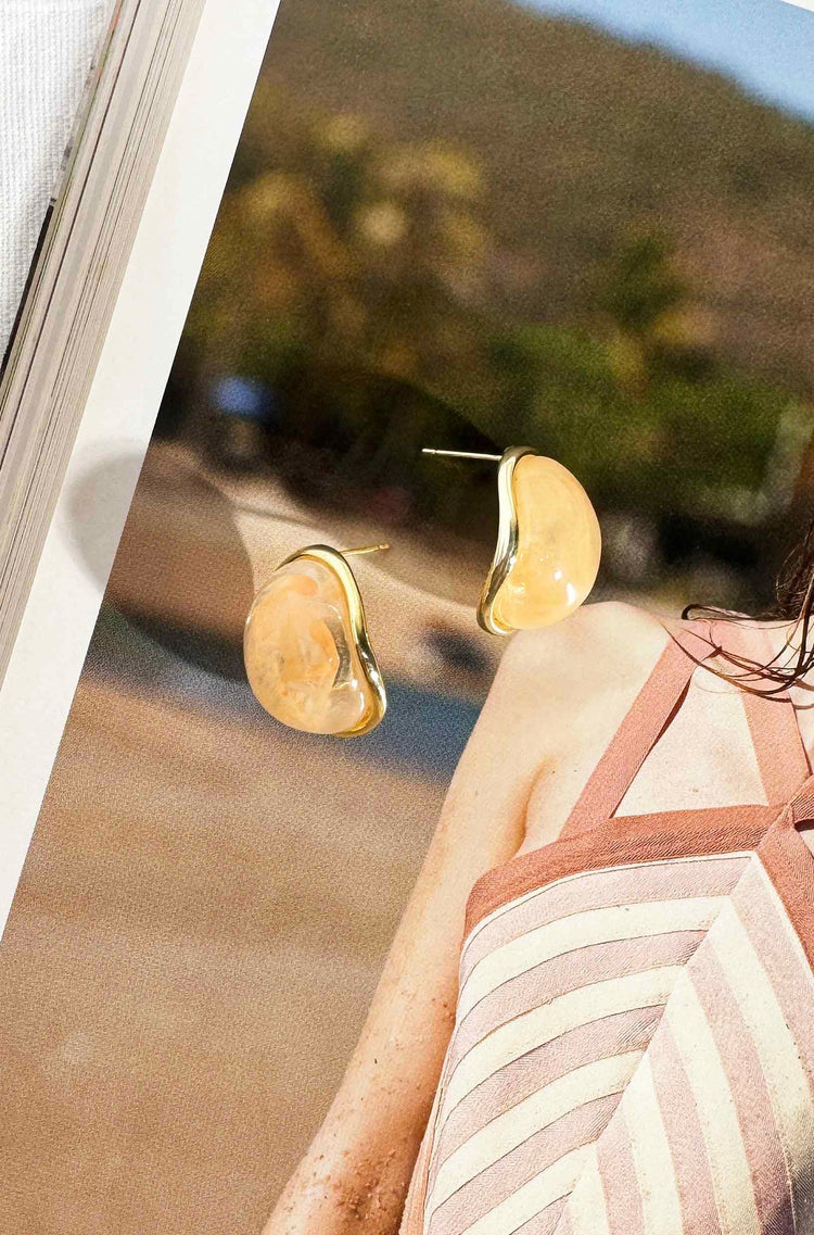 Phia Earrings - Peach for women