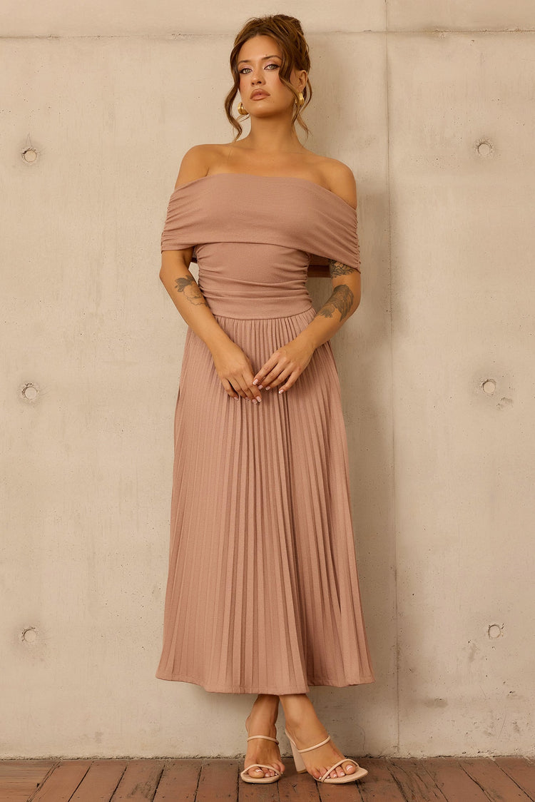 Refined Edge Jersey Maxi Dress - Mocha for women