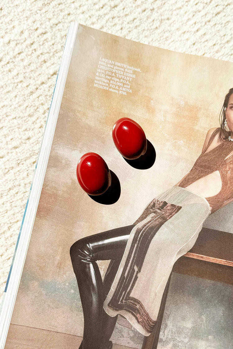 Rouge Halo Earrings - Wine for women