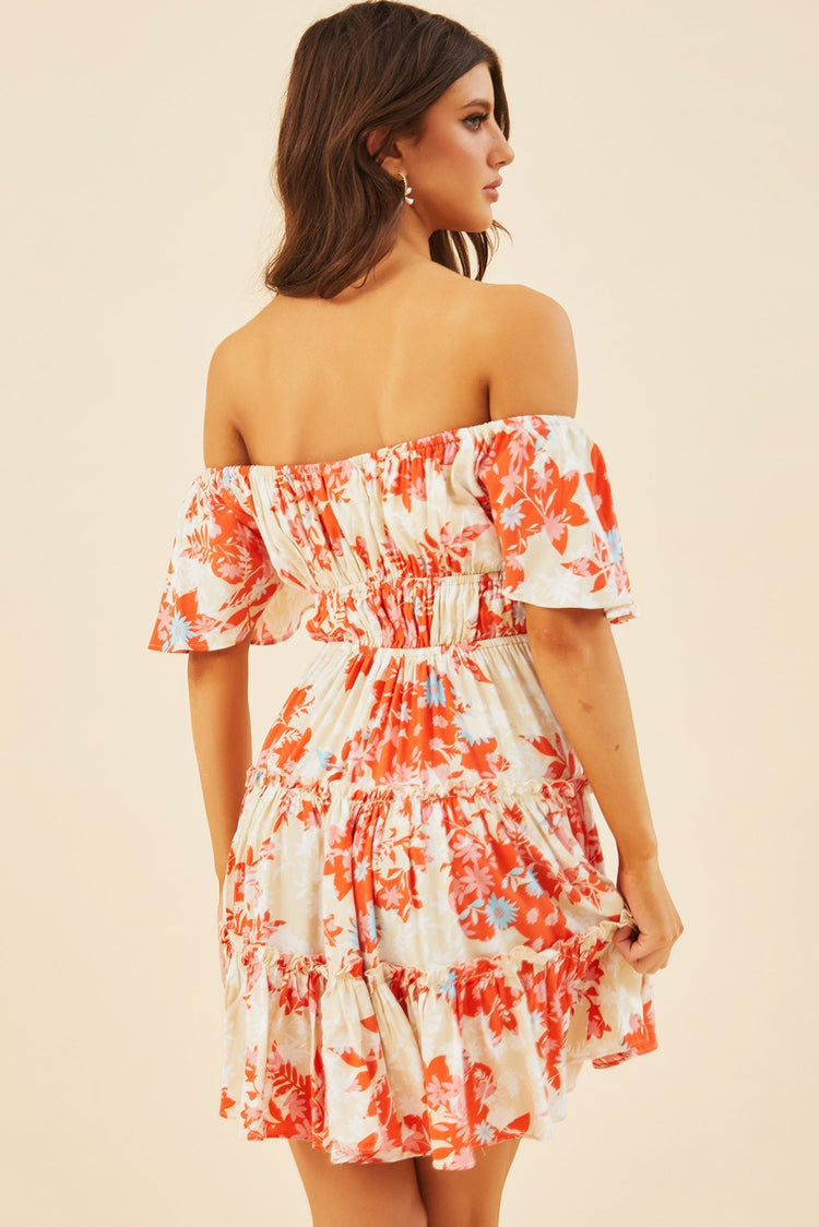 Runaway Baby Mini Dress - Orange for women