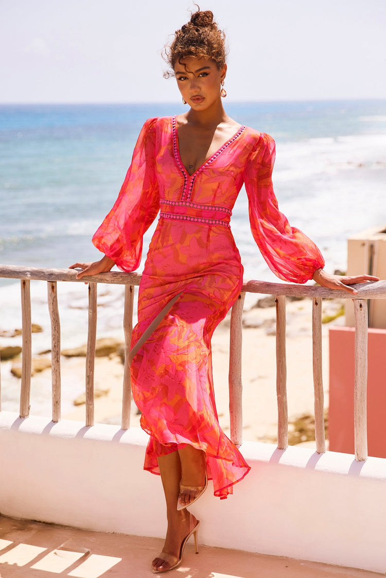 Shea Maxi Dress - Red for women