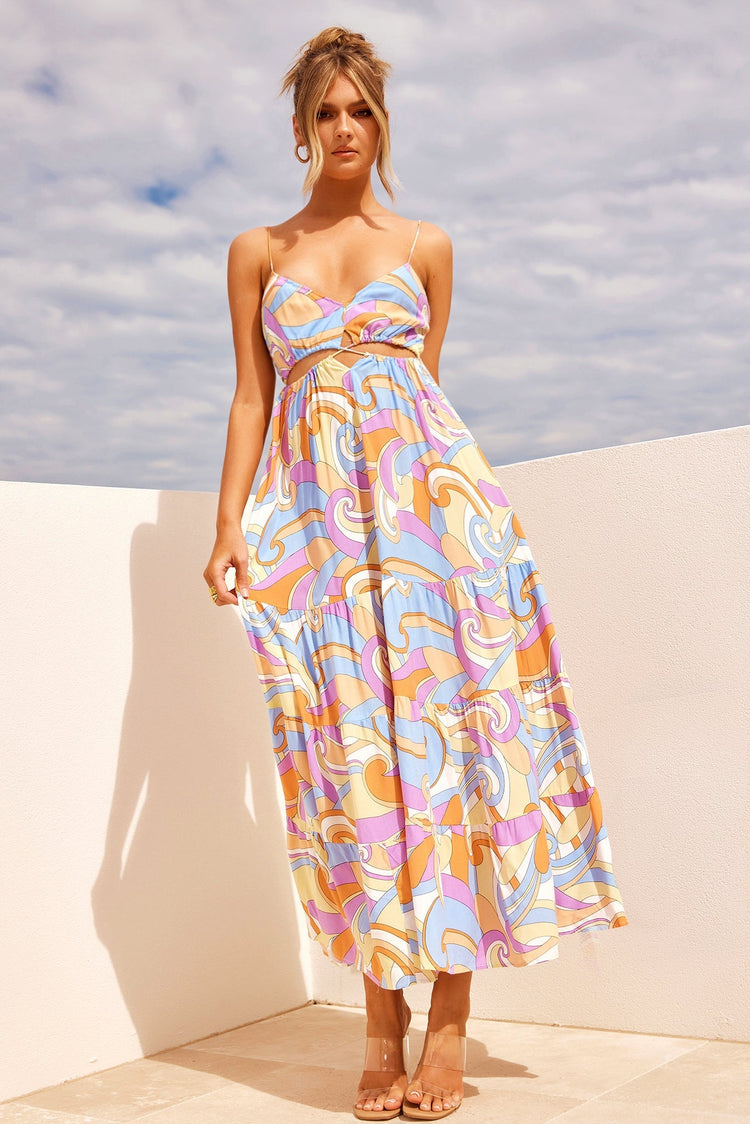 Shine For You Maxi Dress - Multi for women