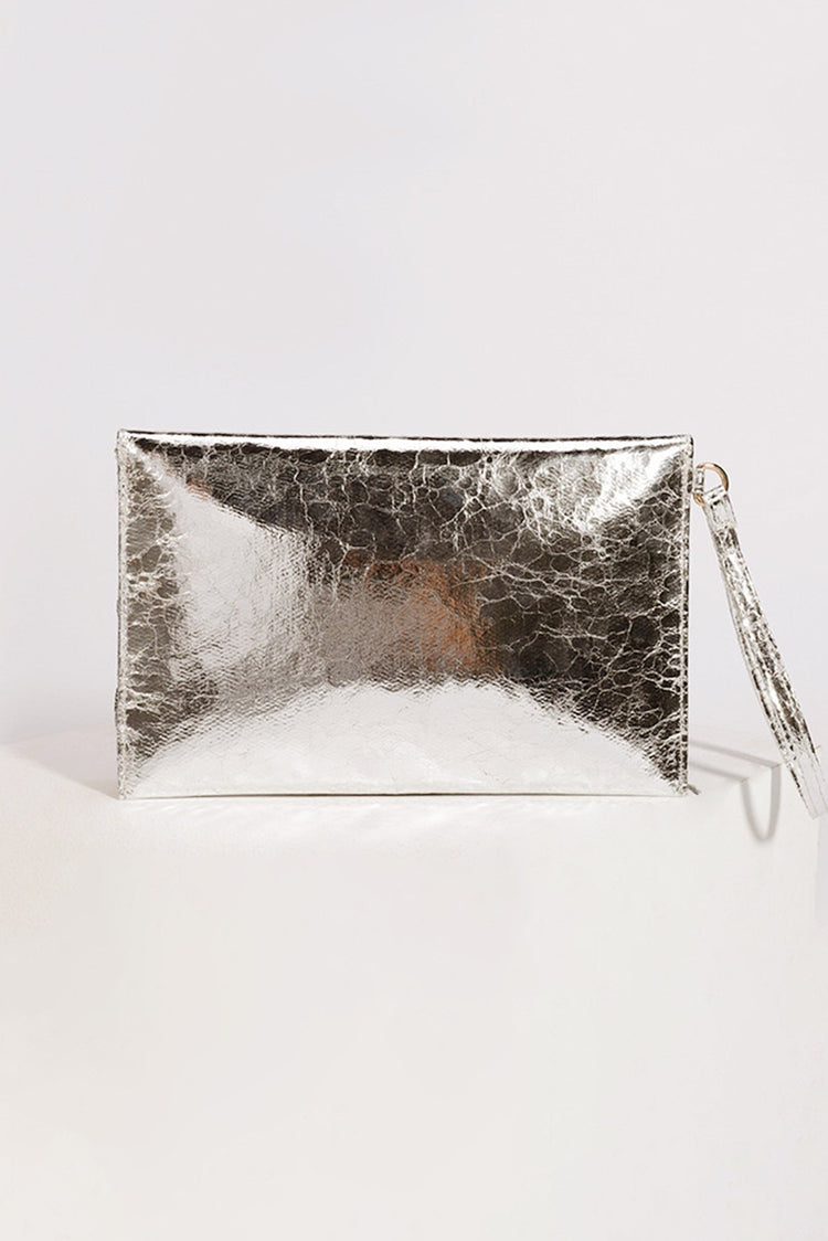 Shine With Me Clutch Bag - Sliver for women