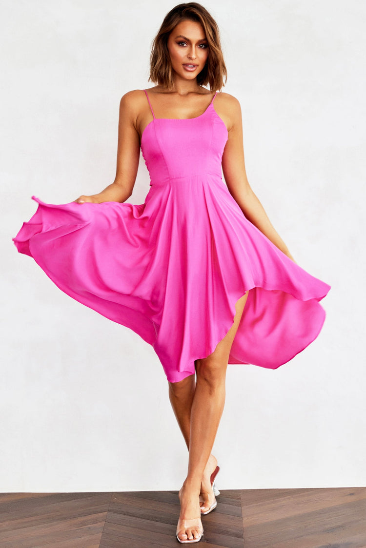 So Fine Midi Dress - Hot Pink for women