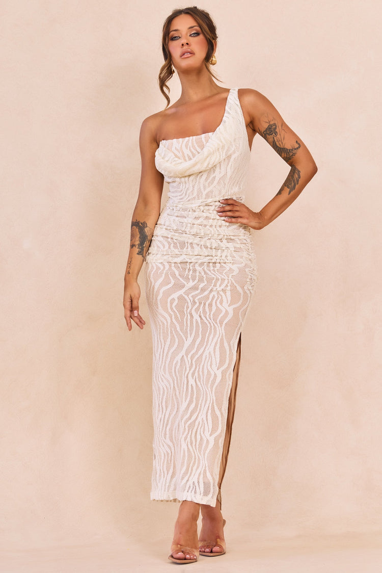 Spotlight Lace Maxi Dress - Ivory for women