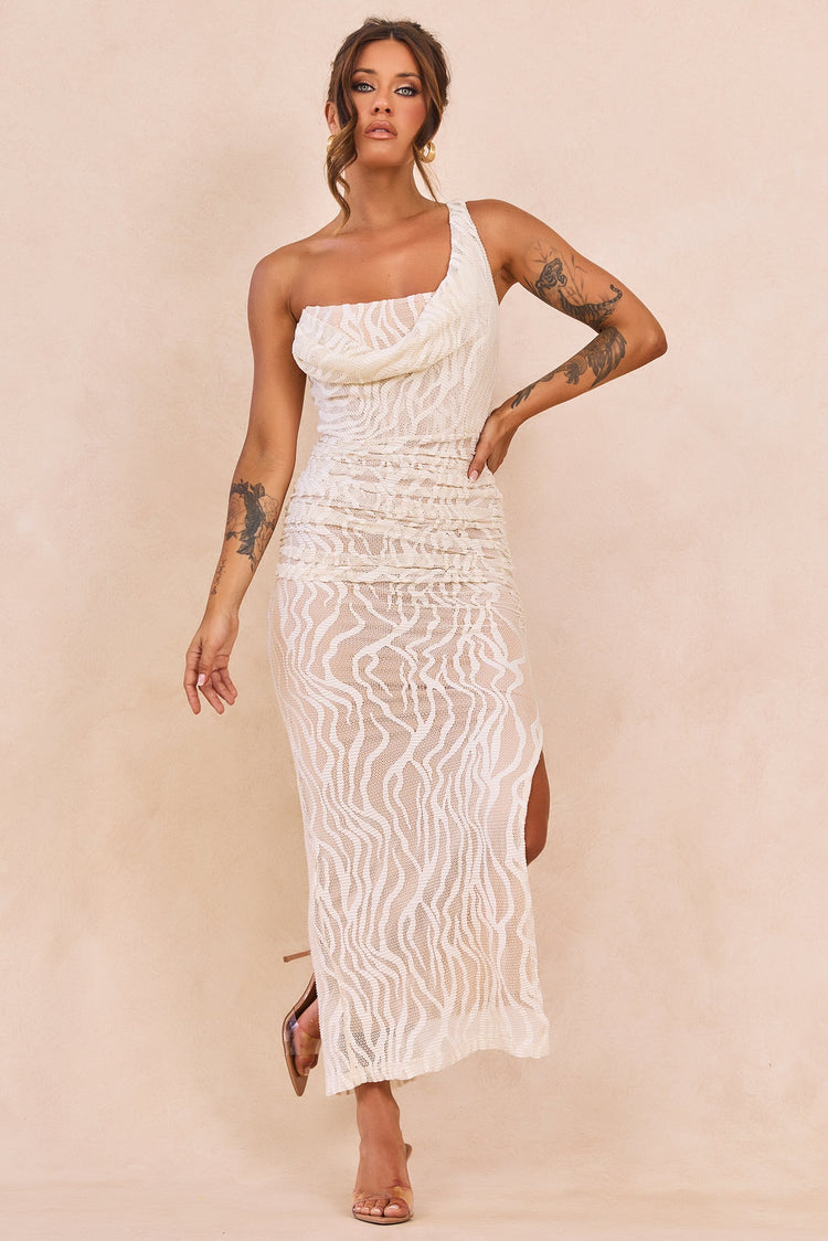 Spotlight Lace Maxi Dress - Ivory for women