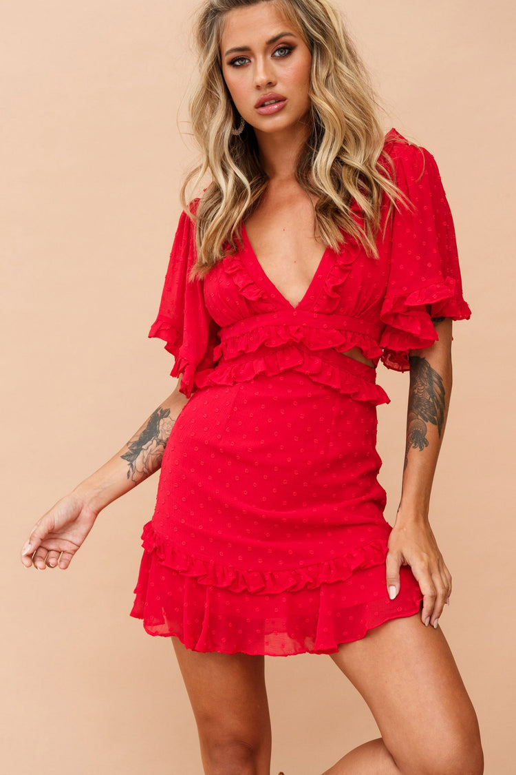 Sprung In Love Dress - Red for women