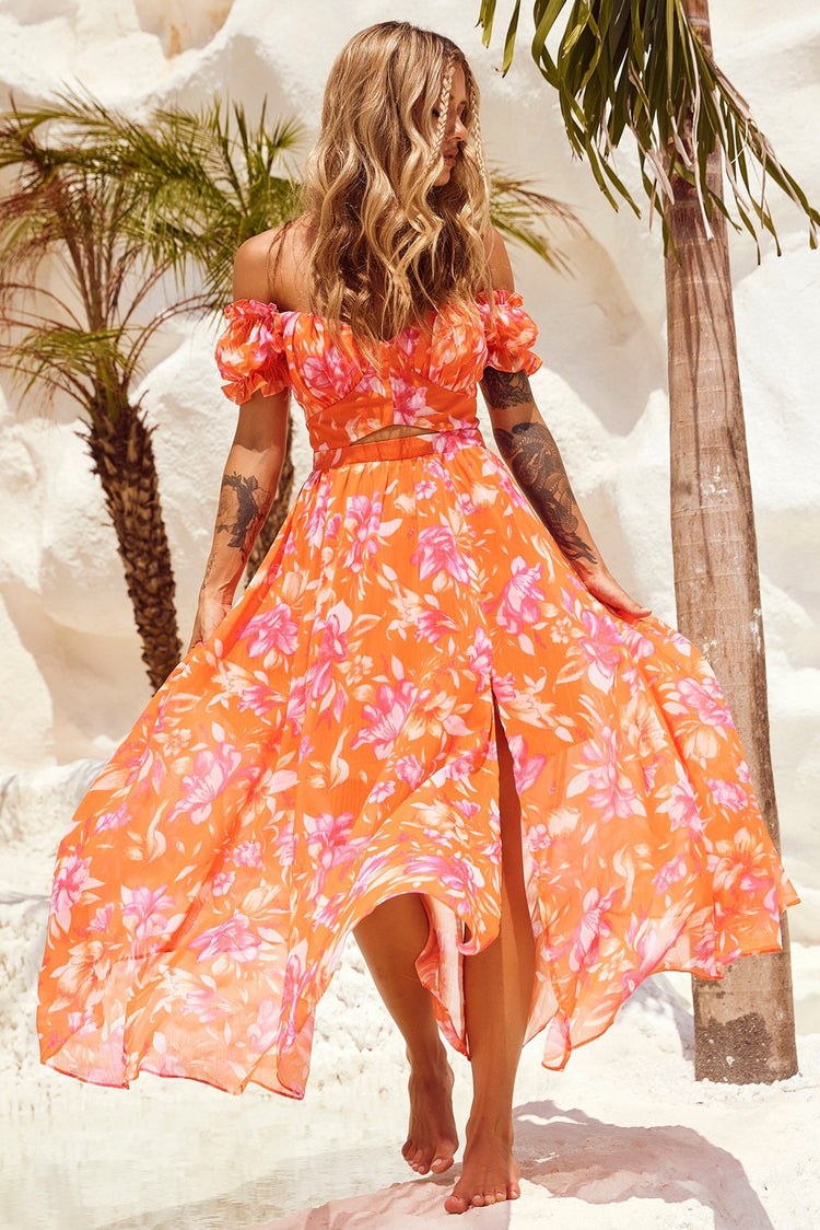 Sundrenched Maxi Dress - Red Multi for women