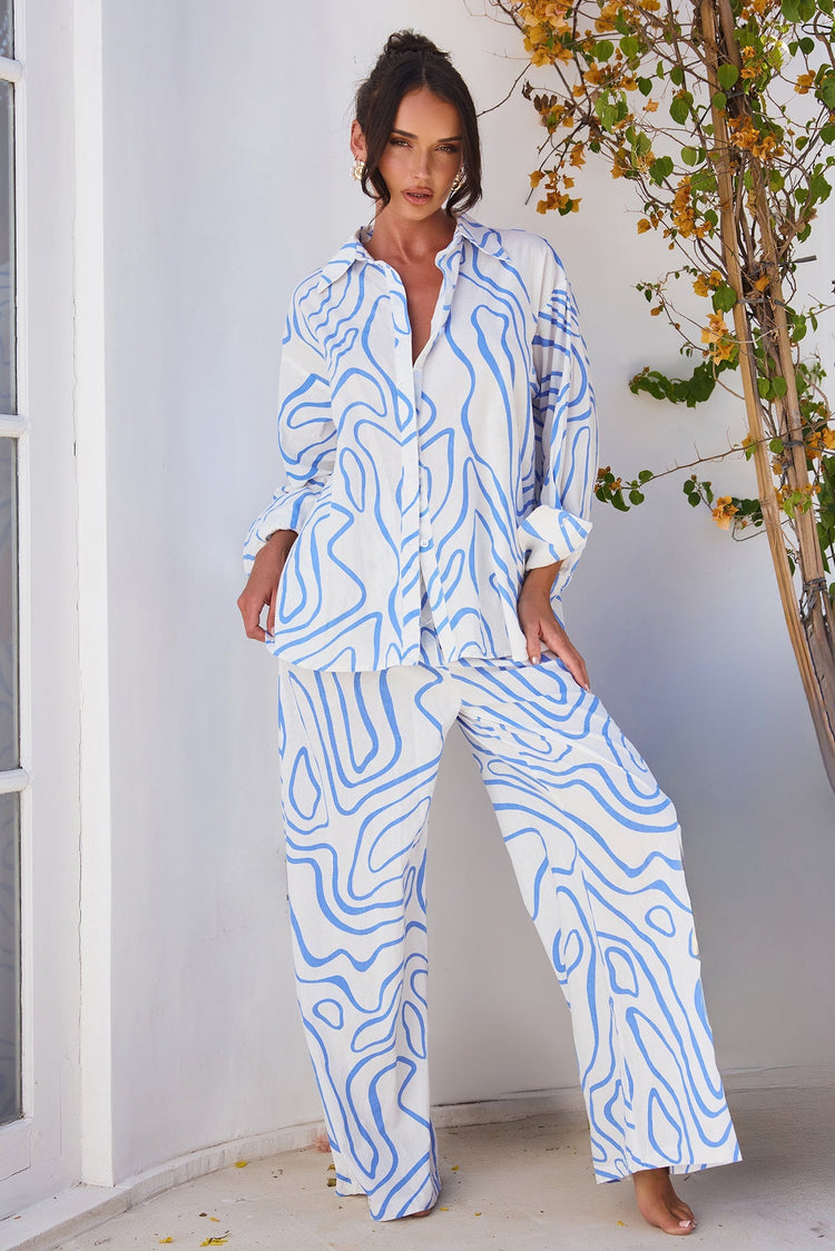 Sunlights In Capri Pants - Blue for women