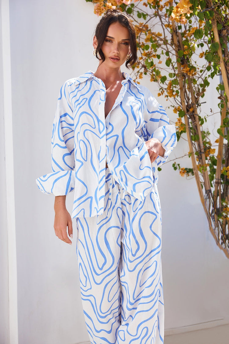 Sunlights In Capri Pants - Blue for women