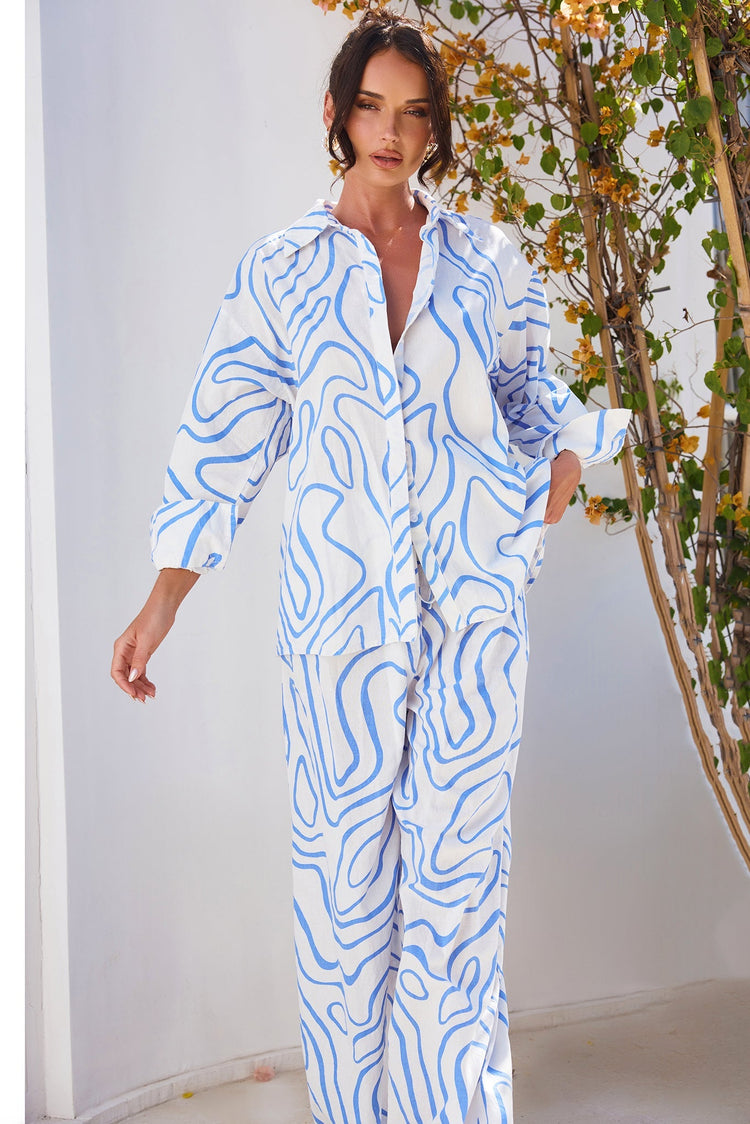 Sunlights In Capri Pants - Blue for women