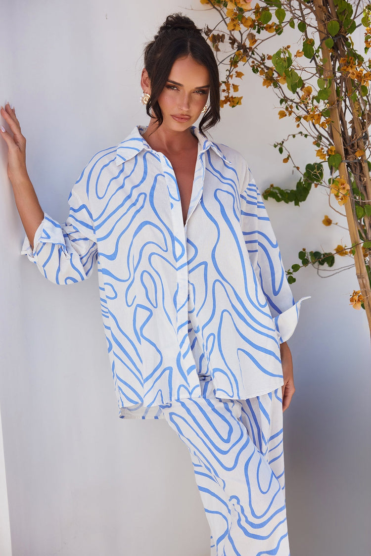 Sunlights In Capri Pants - Blue for women