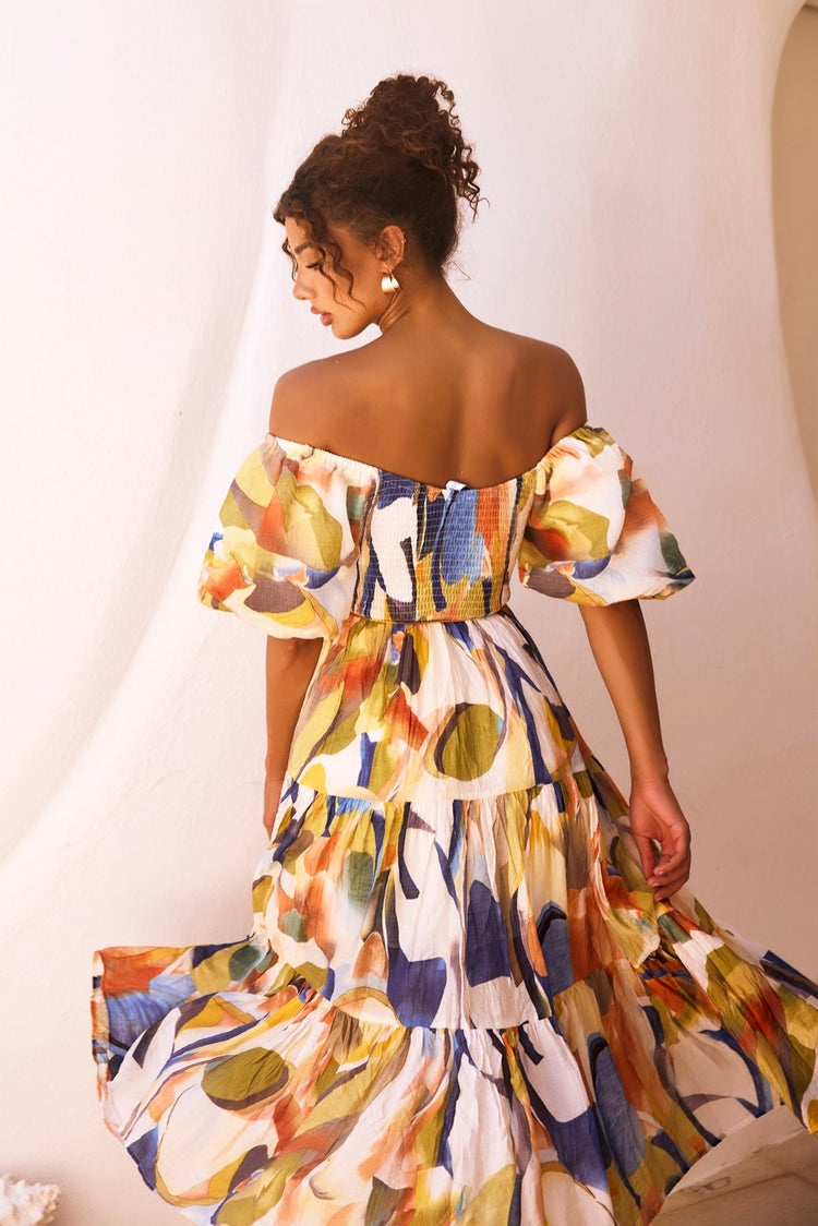 Sunny Spell Midi Dress - Blue Multi for women