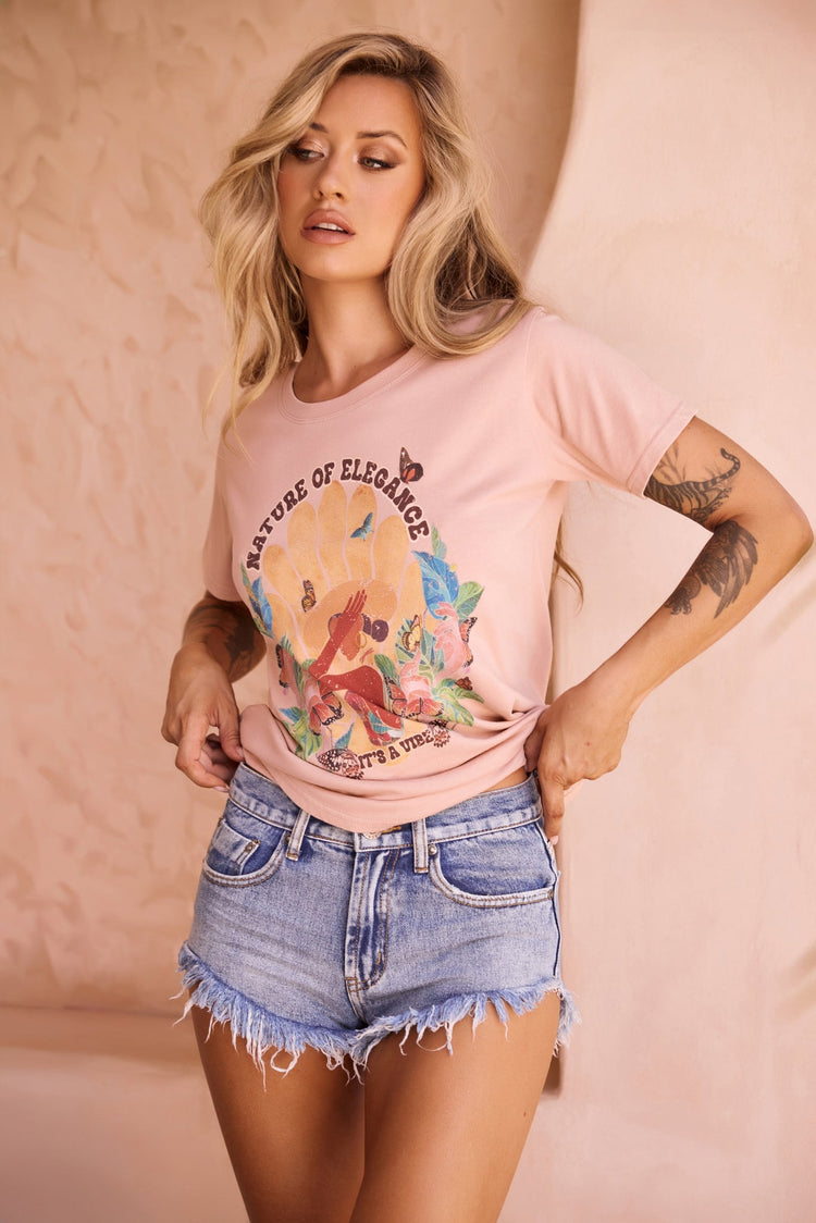 Talk To Nature Tee - Mocha for women