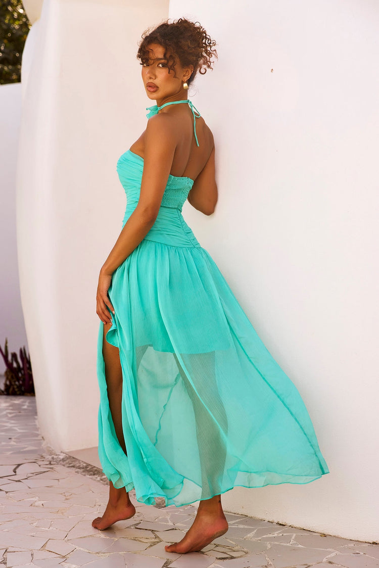The Briana Maxi Dress - Sea Green for women