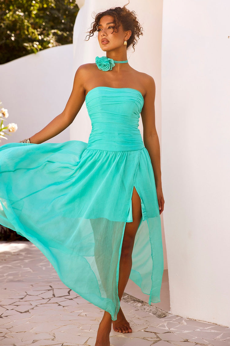 The Briana Maxi Dress - Sea Green for women