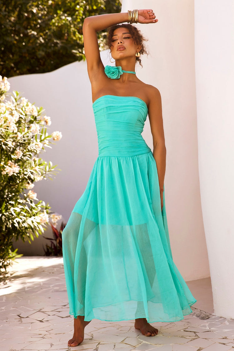 The Briana Maxi Dress - Sea Green for women